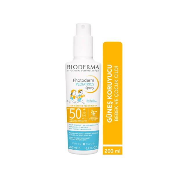 Bioderma Photoderm Pediatrics Spray Çocuklar İçin Güneş Koruyucu Sprey SPF50+ 200 ml - 2