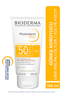 Bioderma Photoderm SPOT SPF50+ Cream Renksiz Güneş Kremi 150 ml - Bioderma (1)
