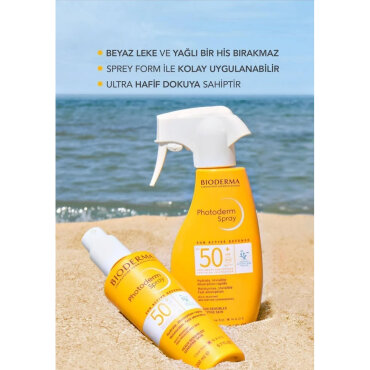 Bioderma Photoderm Tüm Ciltler için Sprey Form SPF50+ Yüksek Korumalı Güneş Kremi 200 ml - 3