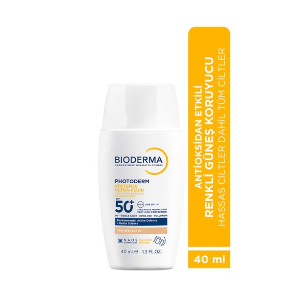 Bioderma Photoderm XDefense Spf50+ Tüm Cilt Tipleri Antioksidan Etkili Renkli Güneş Kremi Light 40 ml - 2