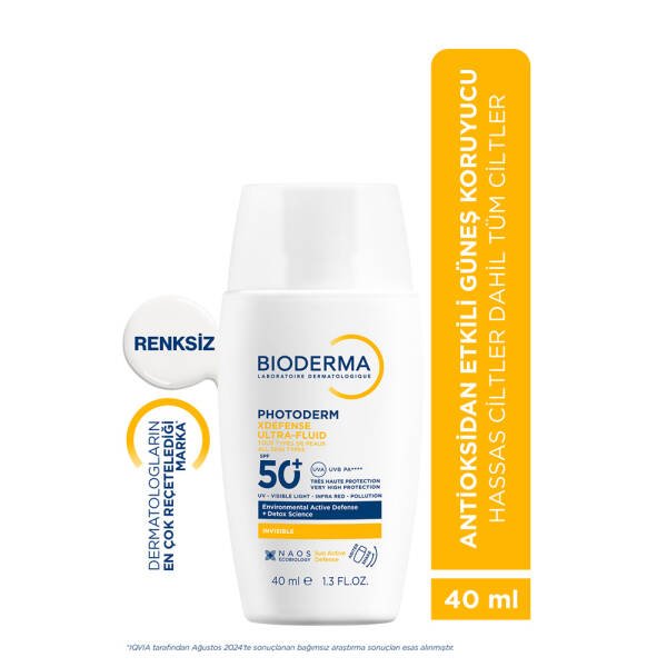Bioderma Photoderm XDefense Spf50+ Tüm Cilt Tipleri Antioksidan Etkili Renksiz Güneş Kremi 40 ml - 3