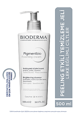 Bioderma Pigmentbio Foaming Cream Temizleme Jeli 500 ml PUANSIZDIR - Bioderma (1)