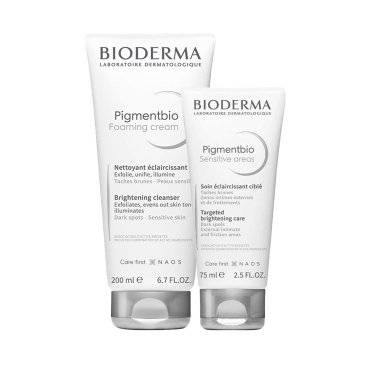 Bioderma Pigmentbio Sensitive Areas 75 ml + Pigmentbio Foaming Cream 200 ml Set - Bioderma