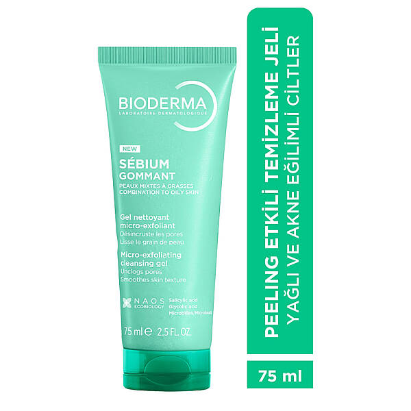 Bioderma Sebium Exfoliating Gel - Siyah Nokta ve Gözenek Karşıtı Peeling Temizleme Jeli 75 ml - 2