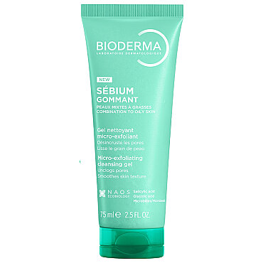 Bioderma Sebium Exfoliating Gel - Siyah Nokta ve Gözenek Karşıtı Peeling Temizleme Jeli 75 ml - Bioderma