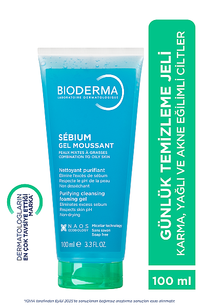 Bioderma Sebium Foaming Gel Yüz Temizleme Jeli 100 ml - 2
