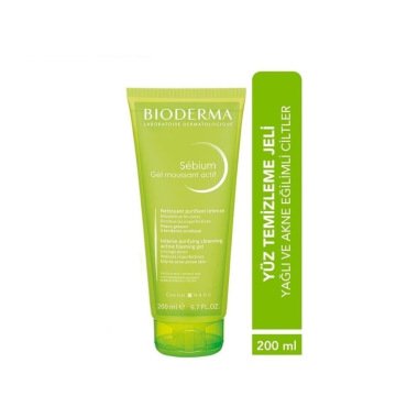 Bioderma Sebium Foaming Gel Active Yüz Temizleme Jeli 200 ml Hediyeli - 2