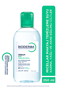 Bioderma Sebium H2O Yüz ve Makyaj Temizleme Suyu 250 ml - Bioderma (1)