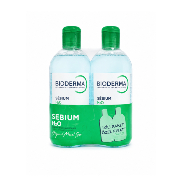 Bioderma Sebium H2O 500 ml Temizleme Suyu İkiz Set - Bioderma
