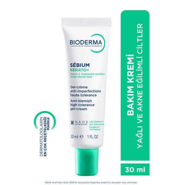 Bioderma Sebium Kerato+ Akne Eğilimli Ciltler İçin Jel Krem 30 ml PUANSIZDIR - 2