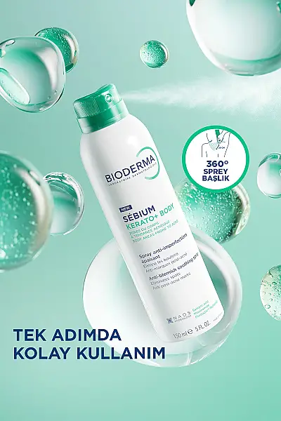 Bioderma Sebium Kerato+ Body - Leke Karşıtı Ferahlatıcı Vücut Spreyi 150 ml - 9