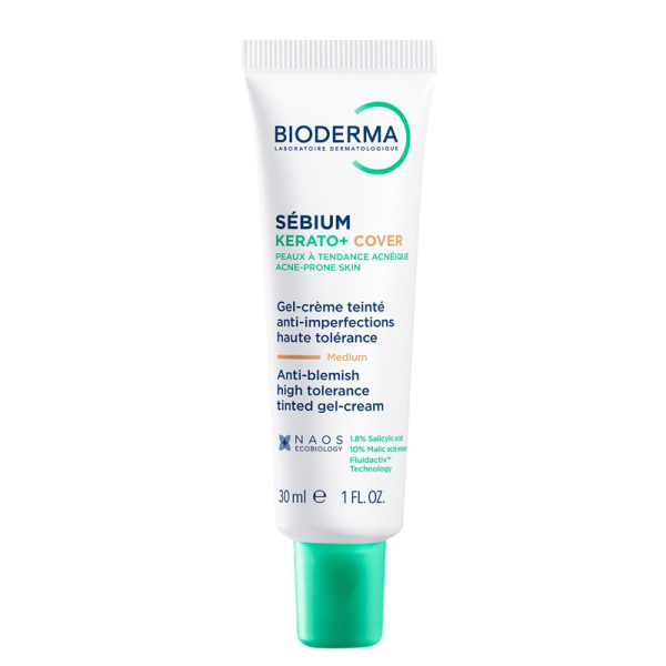 Bioderma Sebium Kerato+ Cover - Renkli Nemlendirici Bakım Kremi 30 ml - 1