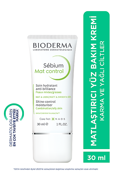 Bioderma Sebium Mat Control Matlaştırıcı Yüz Bakım Kremi 30 ml - 2