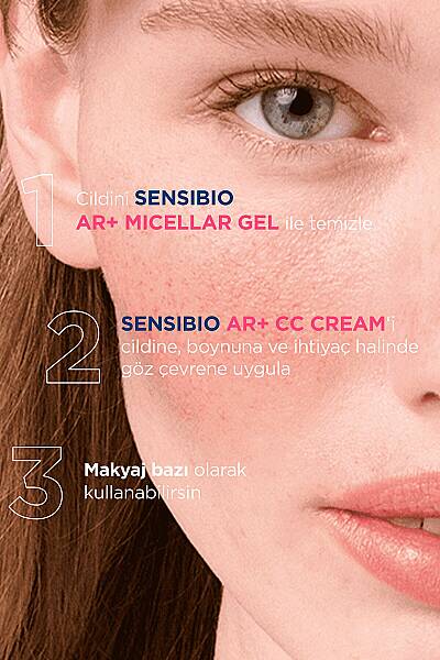 Bioderma Sensibio AR+ CC Cream SPF50+ Light - Nemlendirici CC Krem 40 ml - 9