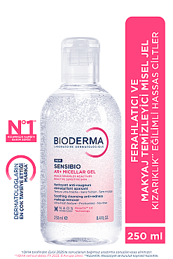 Bioderma Sensibio AR+ Durulama Gerektirmeyen Makyaj Temizleyici Misel Jel 250 ml - Bioderma (1)