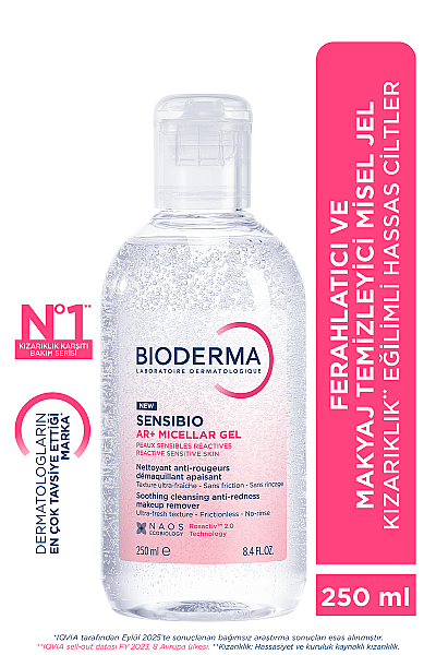 Bioderma Sensibio AR+ Durulama Gerektirmeyen Makyaj Temizleyici Misel Jel 250 ml - 2