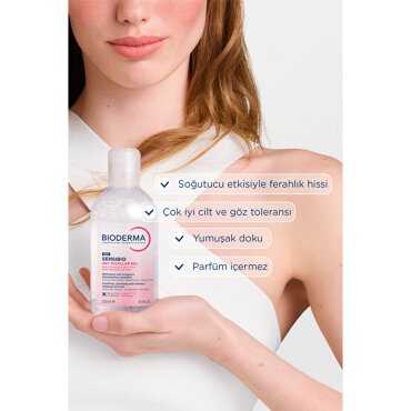 Bioderma Sensibio AR+ Durulama Gerektirmeyen Makyaj Temizleyici Misel Jel 250 ml - 3