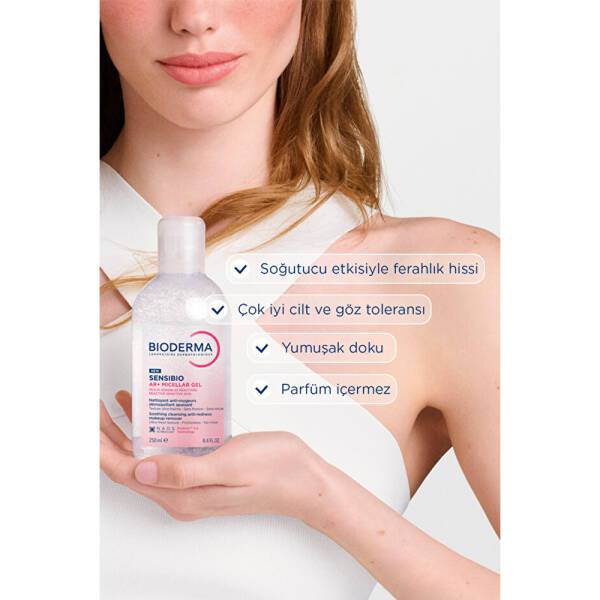 Bioderma Sensibio AR+ Durulama Gerektirmeyen Makyaj Temizleyici Misel Jel 250 ml - 3