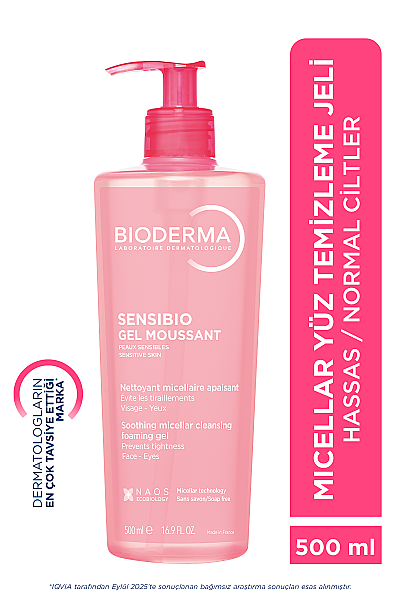 Bioderma Sensibio Foaming Gel Micellar Yüz Temizleme Jeli 500 ml PUANSIZDIR - 2