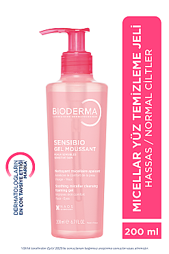 Bioderma Sensibio Foaming Gel - Yüz Temizleme Jeli 200 ml - Bioderma (1)