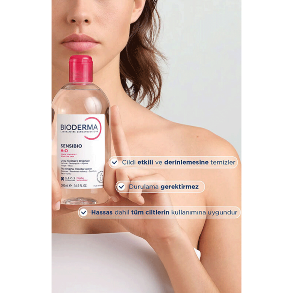 Bioderma Sensibio H2O Temizleme Suyu 500 ml İkiz Set - 4