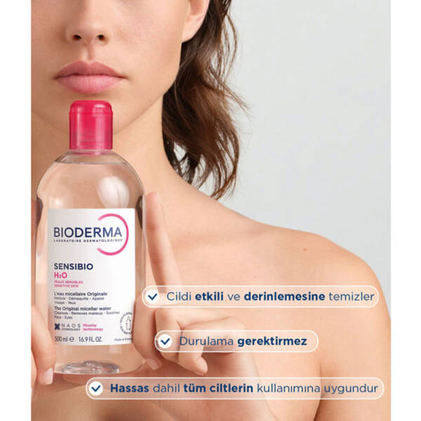 Bioderma Sensibio H2O Yüz ve Makyaj Temizleme Suyu 100 ml - 3