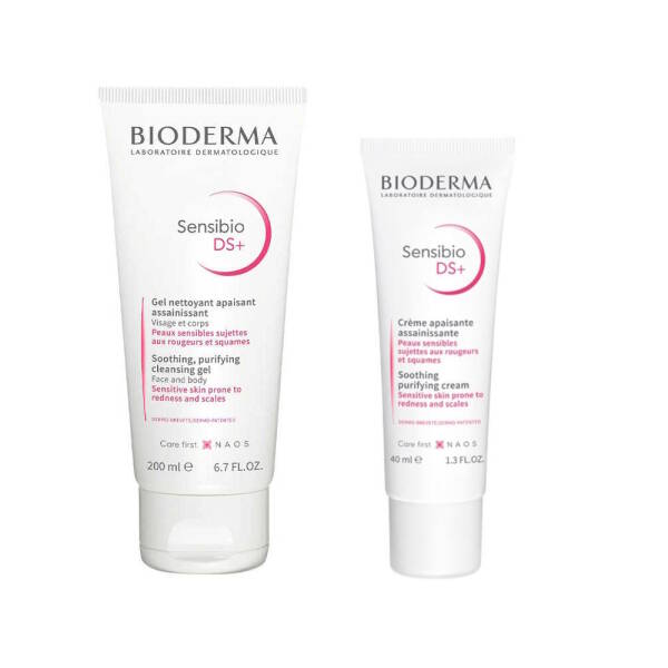 Bioderma Sensibio DS+ Cream + Sensibio DS+ Foaming Gel Bakım Kiti - 1