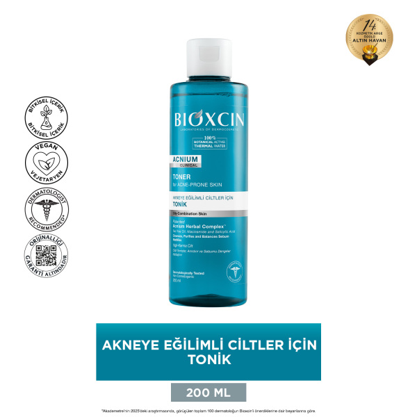 Bioxcin Acnium Akneye Eğilimli Ciltler İçin Tonik 200ml - 2