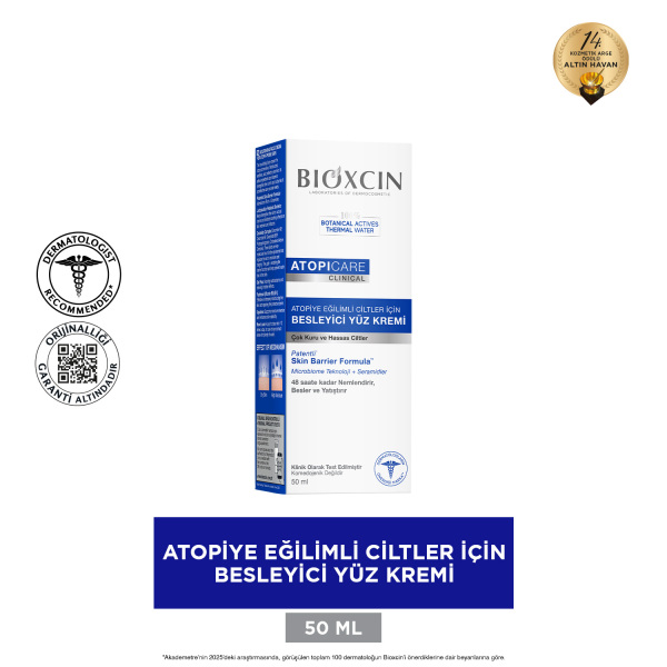 Bioxcin Atopicare Atopiye Eğilimli Ciltler İçin Besleyici Yüz Kremi 50ml - 3