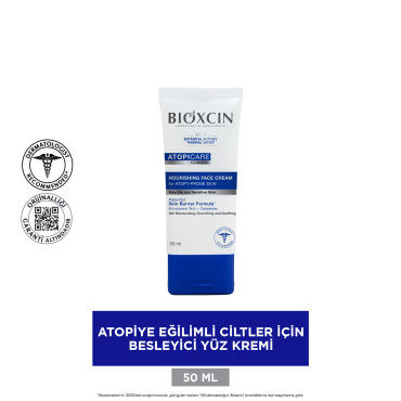 Bioxcin Atopicare Atopiye Eğilimli Ciltler İçin Besleyici Yüz Kremi 50ml - 2