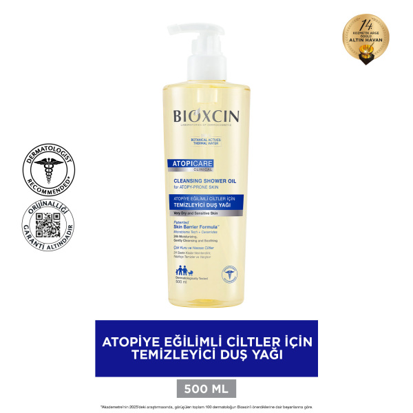 Bioxcin Atopicare Clinical Atopiye Eğilimli Ciltler İçin Temizleyici Duş Yağı 500ml - 2