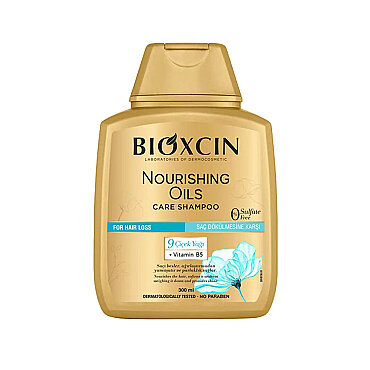 Bioxcin Besleyici Yağlar Saç Dökülmesine Karşı Kuru ve Yıpranmış Saçlar Bakım Şampuanı 300 ml - Bioxcin