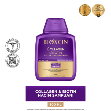 Bioxcin Collagen & Biotin Hacim Şampuanı 300ml - 3