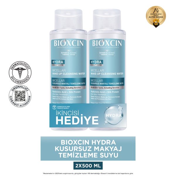 Bioxcin Hydra Micellar Kusursuz Makyaj Temizleme Suyu 2x500 ml - 2