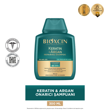 Bioxcin Keratin & Argan Onarıcı Şampuan 300ml - 3