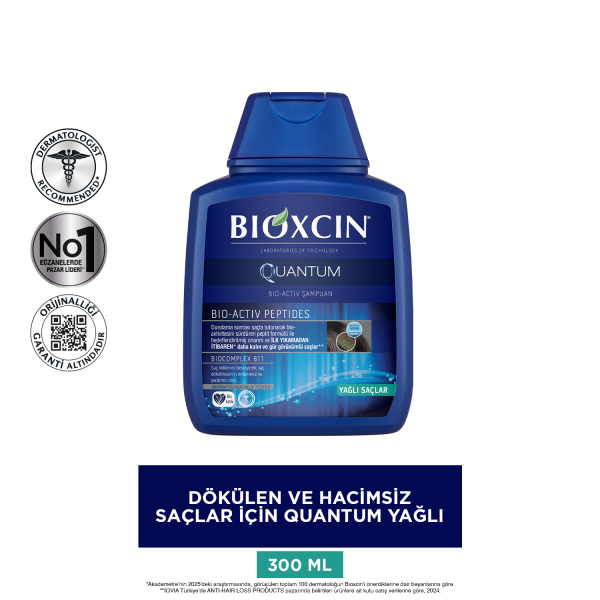 Bioxcin Quantum Yağlı Saçlar İçin Şampuan 300ml - 3