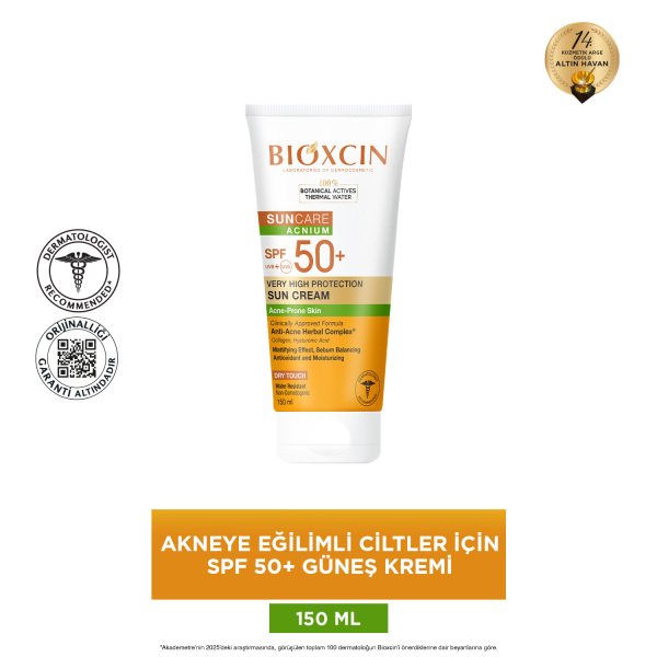 Bioxcin Sun Care Çok Yüksek Korumalı Akneye Eğilimli Ciltler İçin Güneş Kremi SPF50+ 150ml - 3