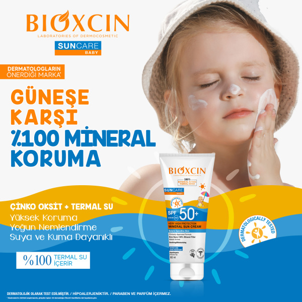 Bioxcin Suncare Baby Çok Yüksek Korumalı Mineral Güneş Kremi SPF50+ 100ml - 5