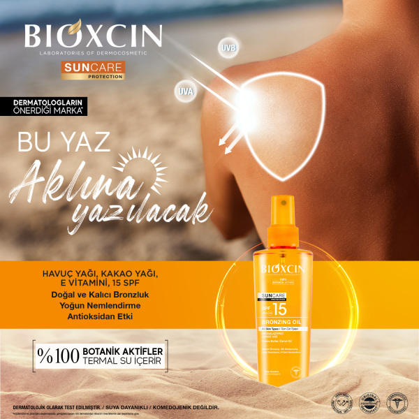 Bioxcin Suncare Bronzlaştırıcı Güneş Yağı SPF15 200ml - 3