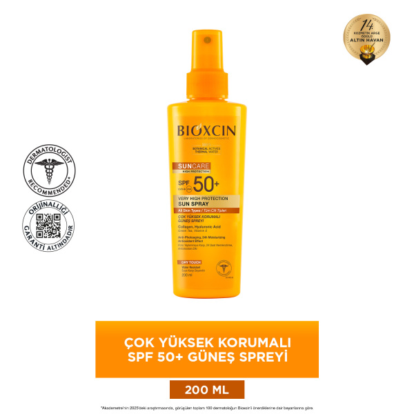 Bioxcin Suncare Çok Yüksek Korumalı Güneş Spreyi Spreyi SPF50+ 200ml - 2