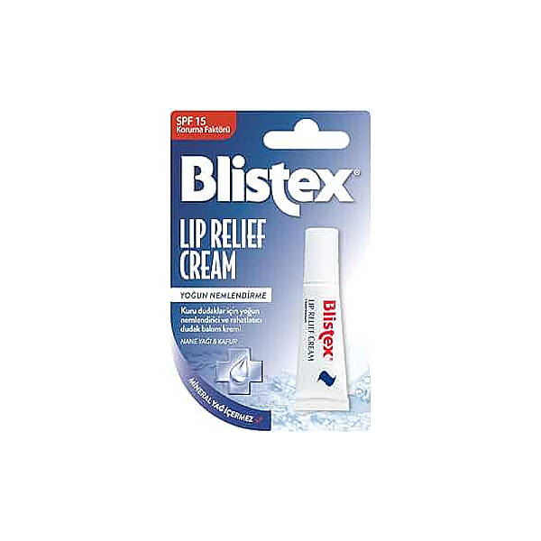 Blistex Lip Relief Cream Yoğun Nemlendirme SPF15 6 ml - 1