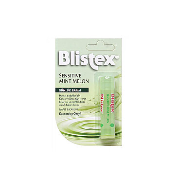 Blistex Sensitive Mint Melon Günlük Bakım Nane Kavun Aromalı Dudak Bakım Kremi 4.25 g - Blistex