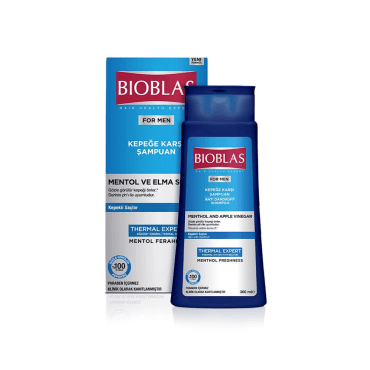 Bioblas For Men Kepeğe Karşı Etkili Şampuan 360ml Mentol ve Elma Sirkesi - Bioblas