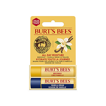 Burt's Bees Lip Balm Duo Beeswax & Vanilla Bean - 2li Lip Balm Set Beeswax + Vanilya 2x4.25 g - Burts Bees