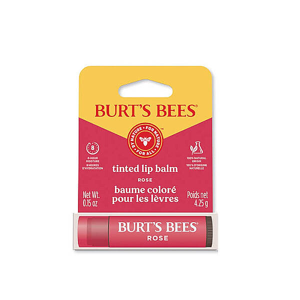 Burt's Bees Tinted Lip Balm Rose - Renkli Dudak Bakım Kremi Kırmızı 4.25 g - 1