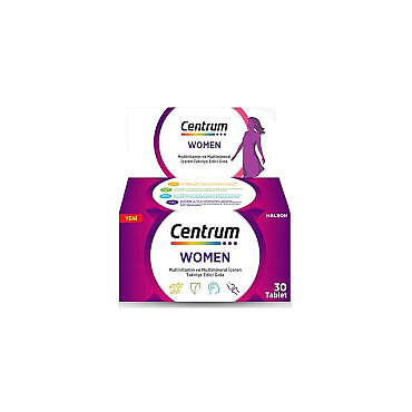 Centrum Women Multivitamin & Multimineral İçeren Takviye Edici Gıda 30 Tablet - Centrum