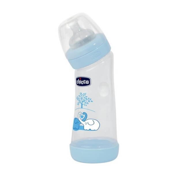 Chicco Eğimli Biberon Erkek 250ml 0 Ay+ - 1
