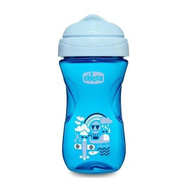 Chicco İleri Seviye Bardak 12 Ay+ Mavi Uçaklı 266ml - Chicco