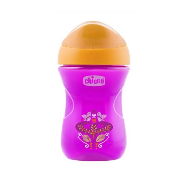 Chicco İleri Seviye Bardak 12 Ay+ Mor Kalpli 266ml - 1