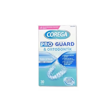 Corega Pro Guard & Ortodontik Diş Protezi Temizleyici 30 Tablet - Corega
